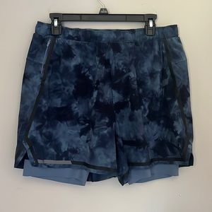 Lululemon Surge Mens Tie Dye Shorts with Lining